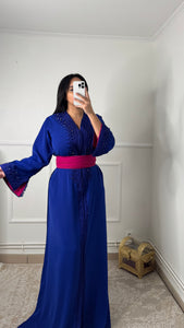 Caftan Alya bleu roi