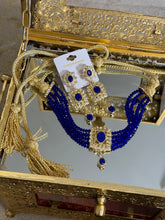 Charger l&#39;image dans la galerie, Ensemble Bijou beldi bleu roi