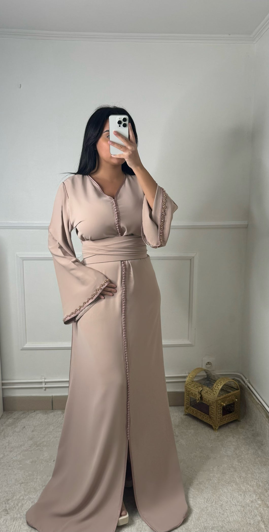 Caftan PERLA Nude