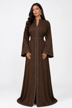Charger l'image dans la galerie, Caftan Kamelia Marron noisette
