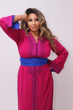 Charger l&#39;image dans la galerie, Caftan Alya fuschia