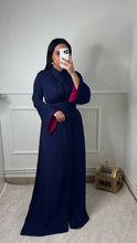 Charger l&#39;image dans la galerie, Caftan AMIRA bleu nuit