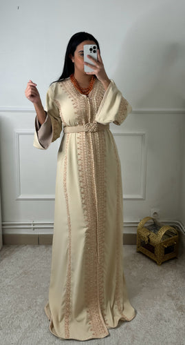 Caftan Rania crème