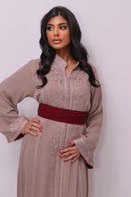 Charger l&#39;image dans la galerie, Caftan Assia taupe