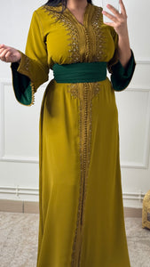 Caftan Alya vert olive