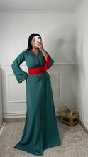 Charger l&#39;image dans la galerie, Caftan Alya vert eau