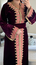 Charger l&#39;image dans la galerie, Caftan Mina Bordeau