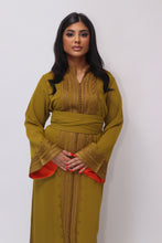 Charger l&#39;image dans la galerie, Caftan AMIRA moutarde