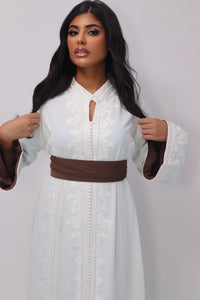 Caftan Assia  blanc