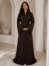 Charger l'image dans la galerie, Caftan Kamelia Marron intense