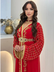 Caftan Carmen rouge