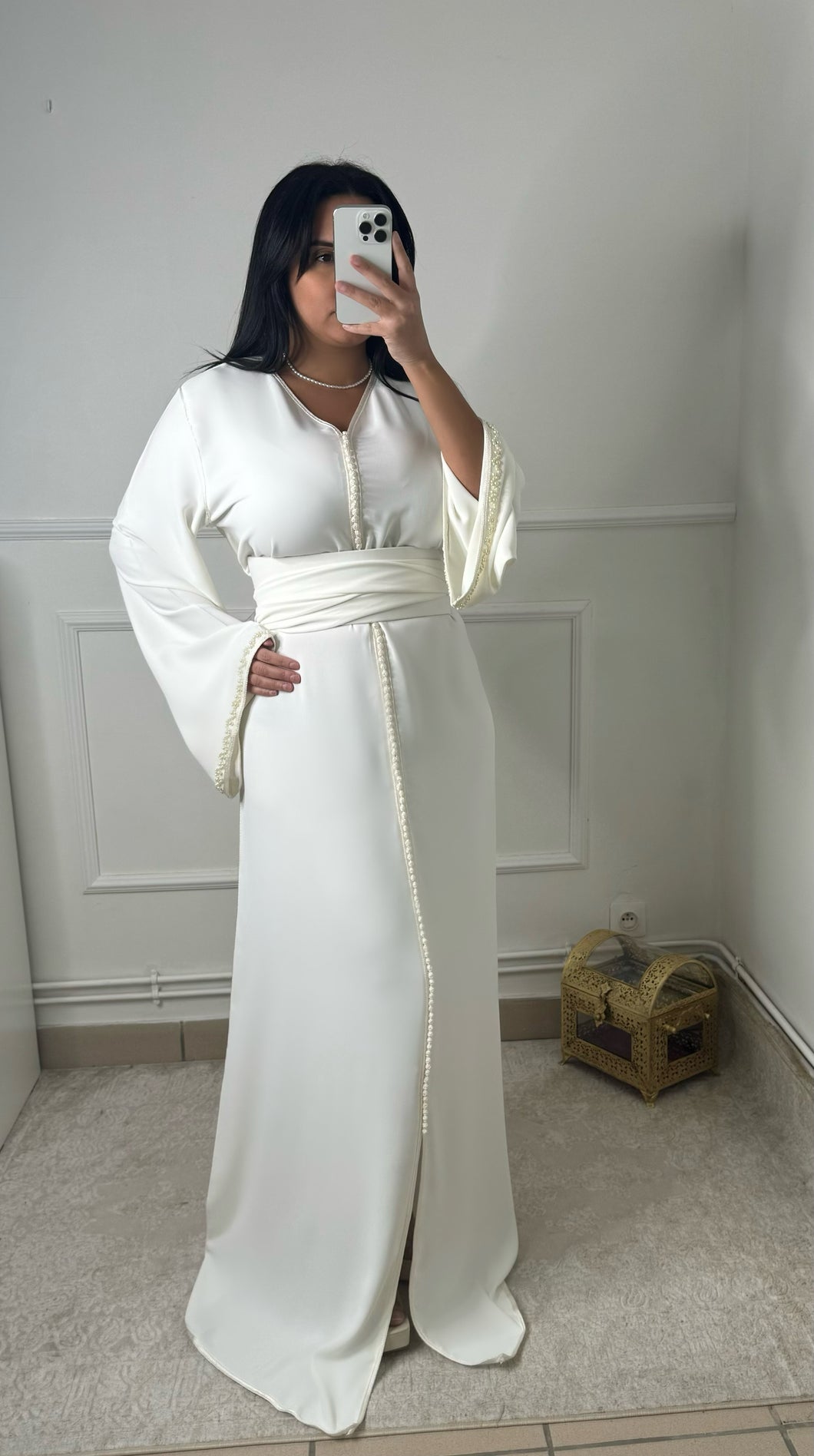 Caftan PERLA blanc