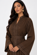 Charger l'image dans la galerie, Caftan Kamelia Marron noisette