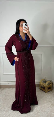 Caftan Rania bordeau