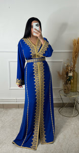 Caftan DINA bleu roi