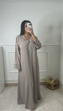 Charger l&#39;image dans la galerie, Abaya taupe PREMIUM