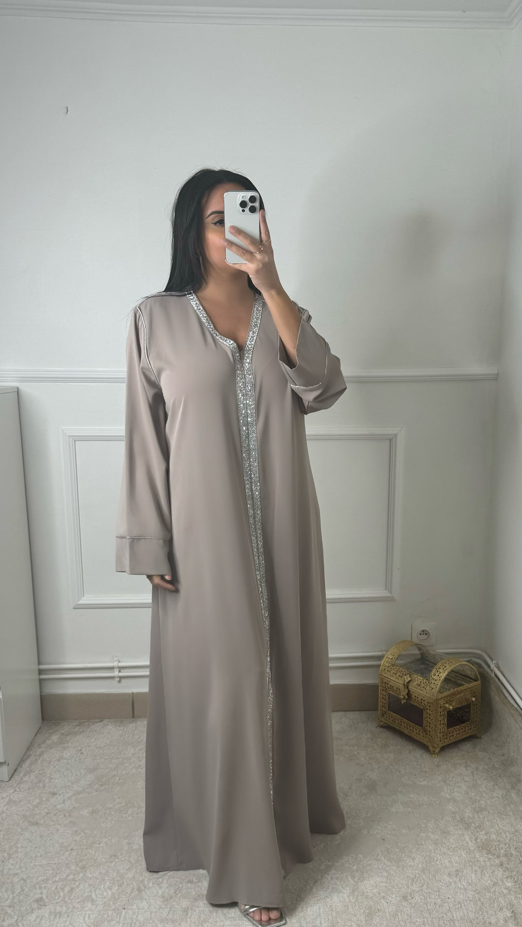 Abaya taupe PREMIUM