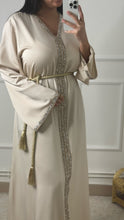Charger l&#39;image dans la galerie, Abaya ivoire PREMIUM