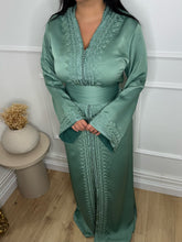 Charger l'image dans la galerie, Caftan LISA vert eau