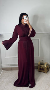 Caftan AMIRA Bordeau