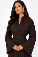 Charger l'image dans la galerie, Caftan Kamelia Marron intense