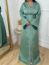 Charger l'image dans la galerie, Caftan LISA vert eau