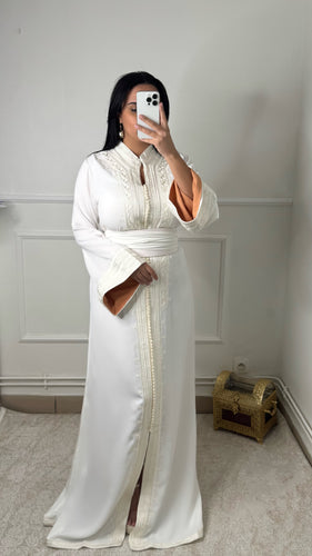 Caftan AMIRA blanc