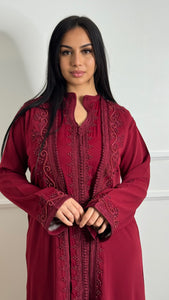 Caftan Pearl bordeau