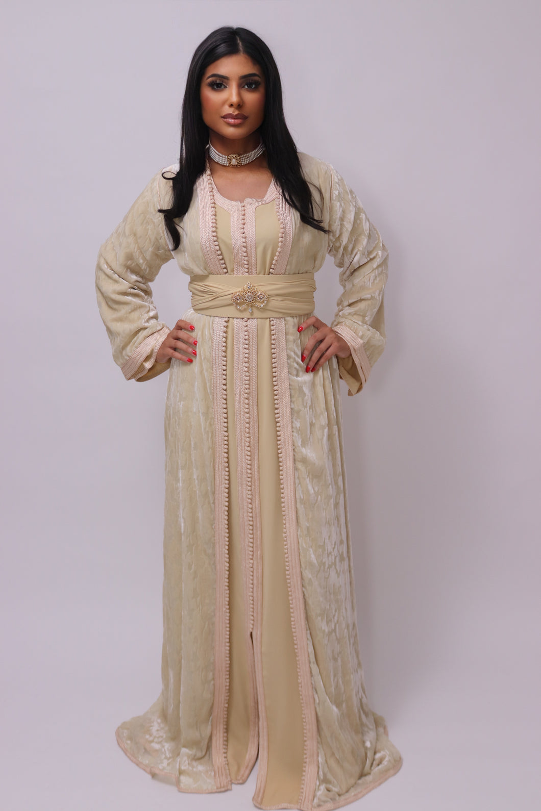 Takchita Velours beige