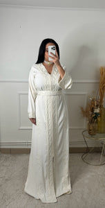 Caftan Ambre blanc