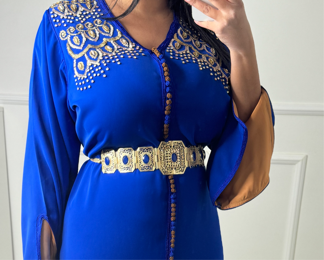 Ceinture pierre bleu roi