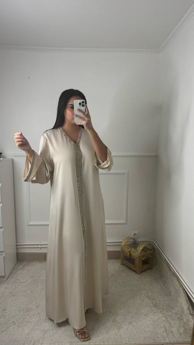 Abaya ivoire PREMIUM
