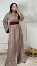 Charger l&#39;image dans la galerie, Caftan Assia taupe