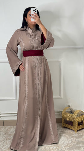 Caftan Assia taupe