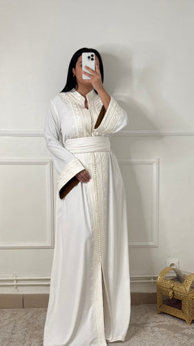 Caftan AMIRA blanc