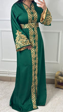 Charger l&#39;image dans la galerie, Caftan Sourour vert royal