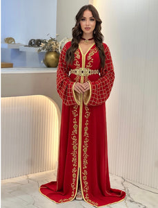 Caftan Carmen rouge