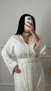 Caftan Ambre blanc