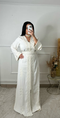 Caftan Ambre blanc