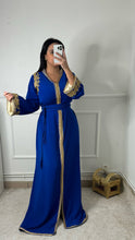Charger l&#39;image dans la galerie, Caftan Marwa bleu roi
