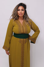 Charger l&#39;image dans la galerie, Caftan Alya vert olive