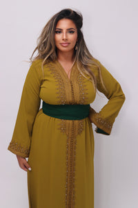 Caftan Alya vert olive