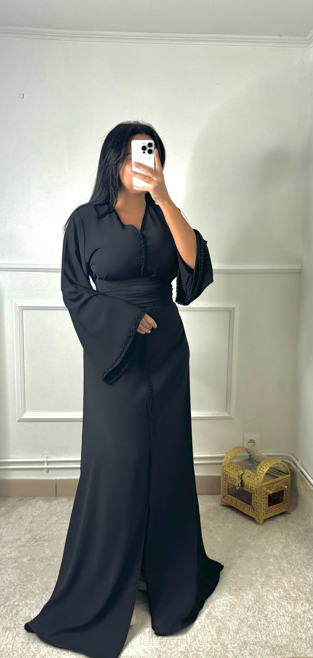Caftan PERLA noir
