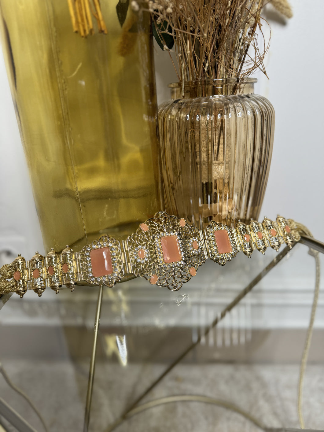 Ceinture nude rosée