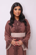 Charger l&#39;image dans la galerie, Caftan Assia chocolat