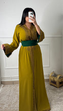 Charger l&#39;image dans la galerie, Caftan Alya vert olive
