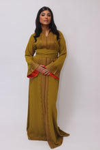 Charger l&#39;image dans la galerie, Caftan AMIRA moutarde