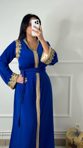 Caftan Marwa bleu roi