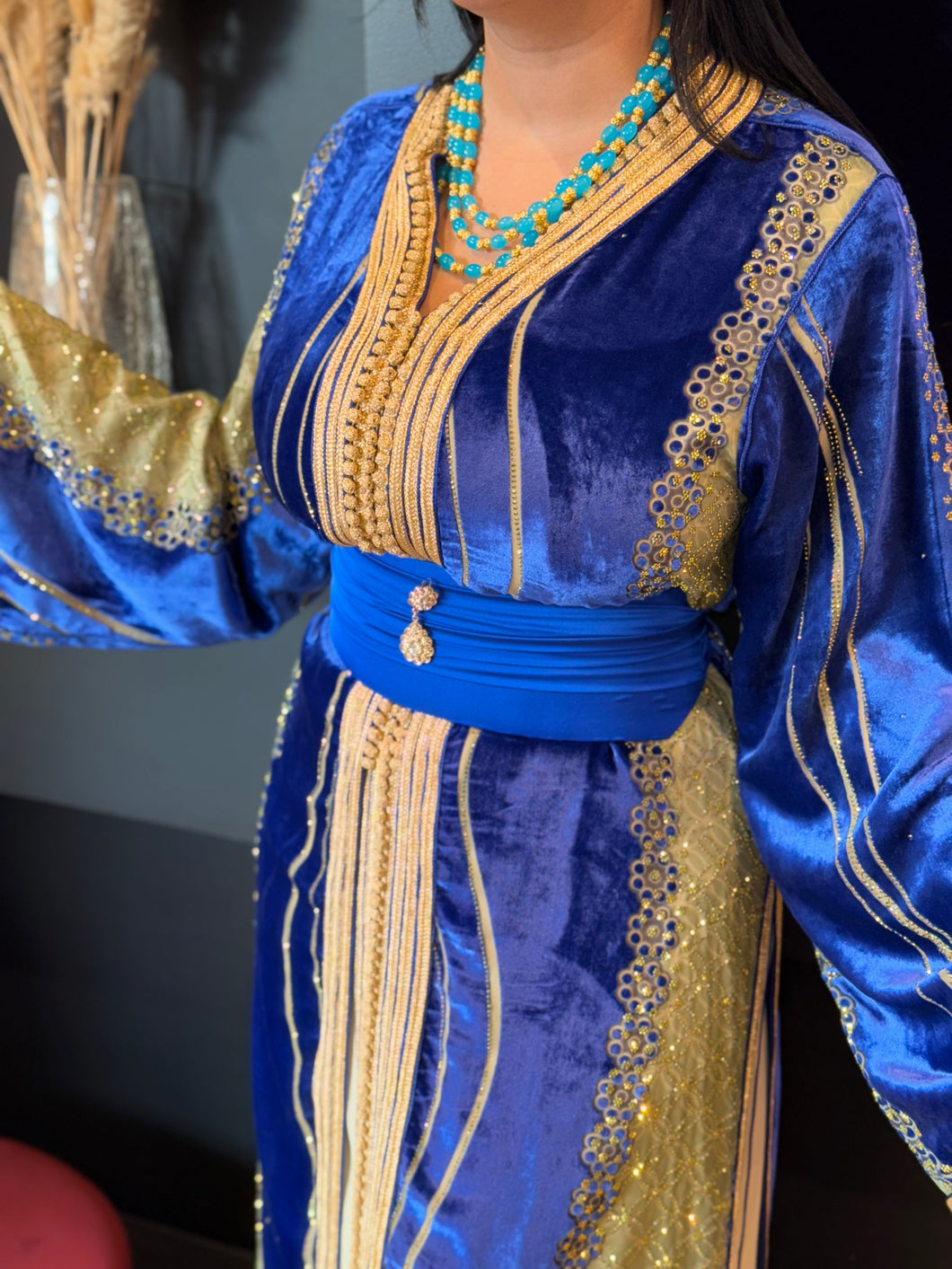 Takchita bleu royal – Caftan Industry - Main Image