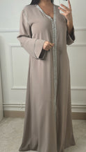 Charger l&#39;image dans la galerie, Abaya taupe PREMIUM